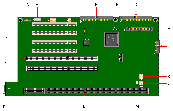 BPCS 203-00026 Riser Card For NLX Motherboards