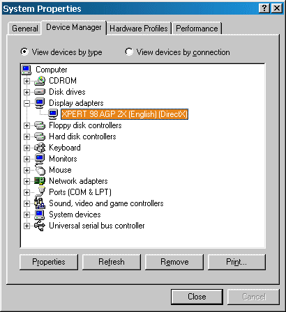 Click on this graphic to view additional Device Manager screens.