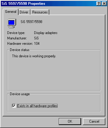 Sis 5597/5598 General Properties