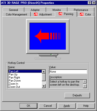 ATI RAGE PRO Display Properties - Color Management